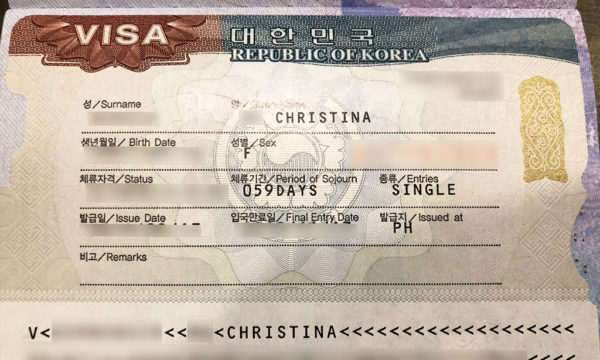 Korean visa